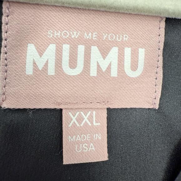 Show Me Your Mumu Rome Twist Gown Size XXL Black Wedding Bridesmaid Maxi Dress - Picture 10 of 11